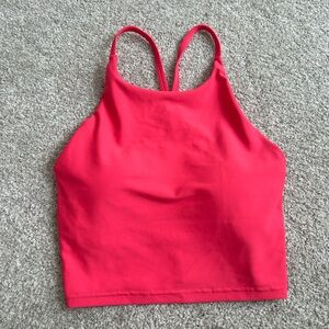 Hot pink halter tank top